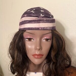 Motorcycle riding Stars and Stripes Head Wrap.